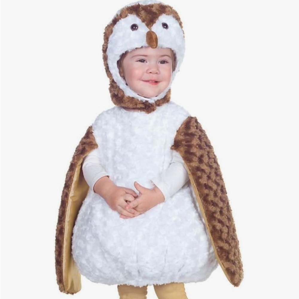 Like New! Cute Underwraps Barn Owl Halloween Costume (XL, size 4-6)